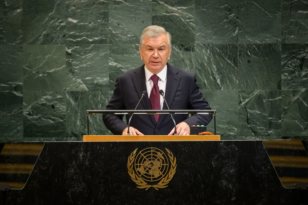 Президент Республики Узбекистан Шавкат Мирзиеев на Генассамблее.